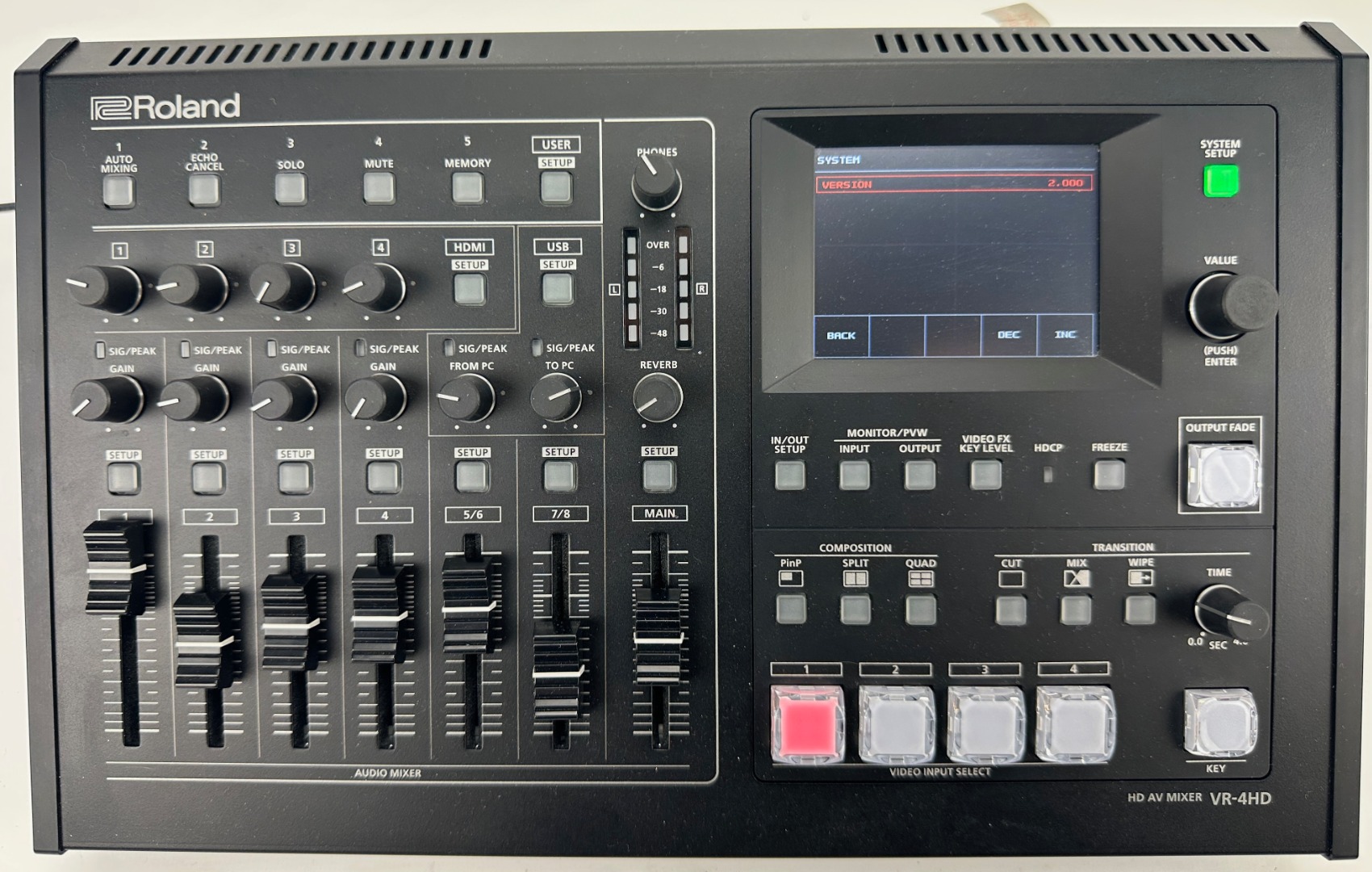 Roland VR-4HD Used All-in-One HD AV Mixer with USB 2.0/3.0